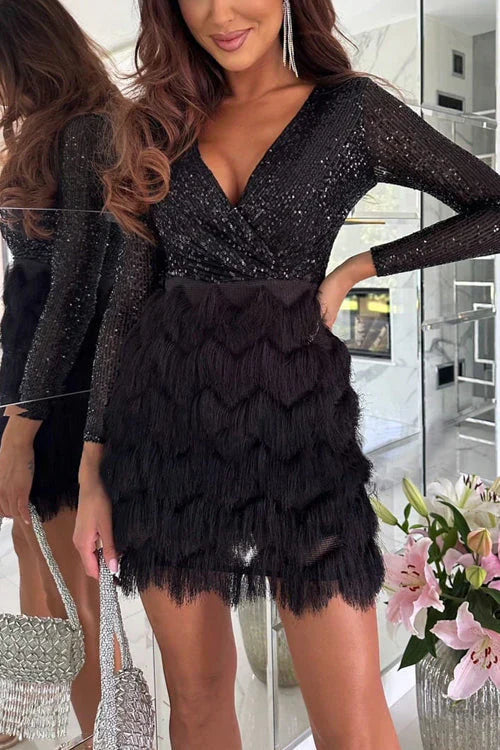 Firuz | Kleid mit Fransen