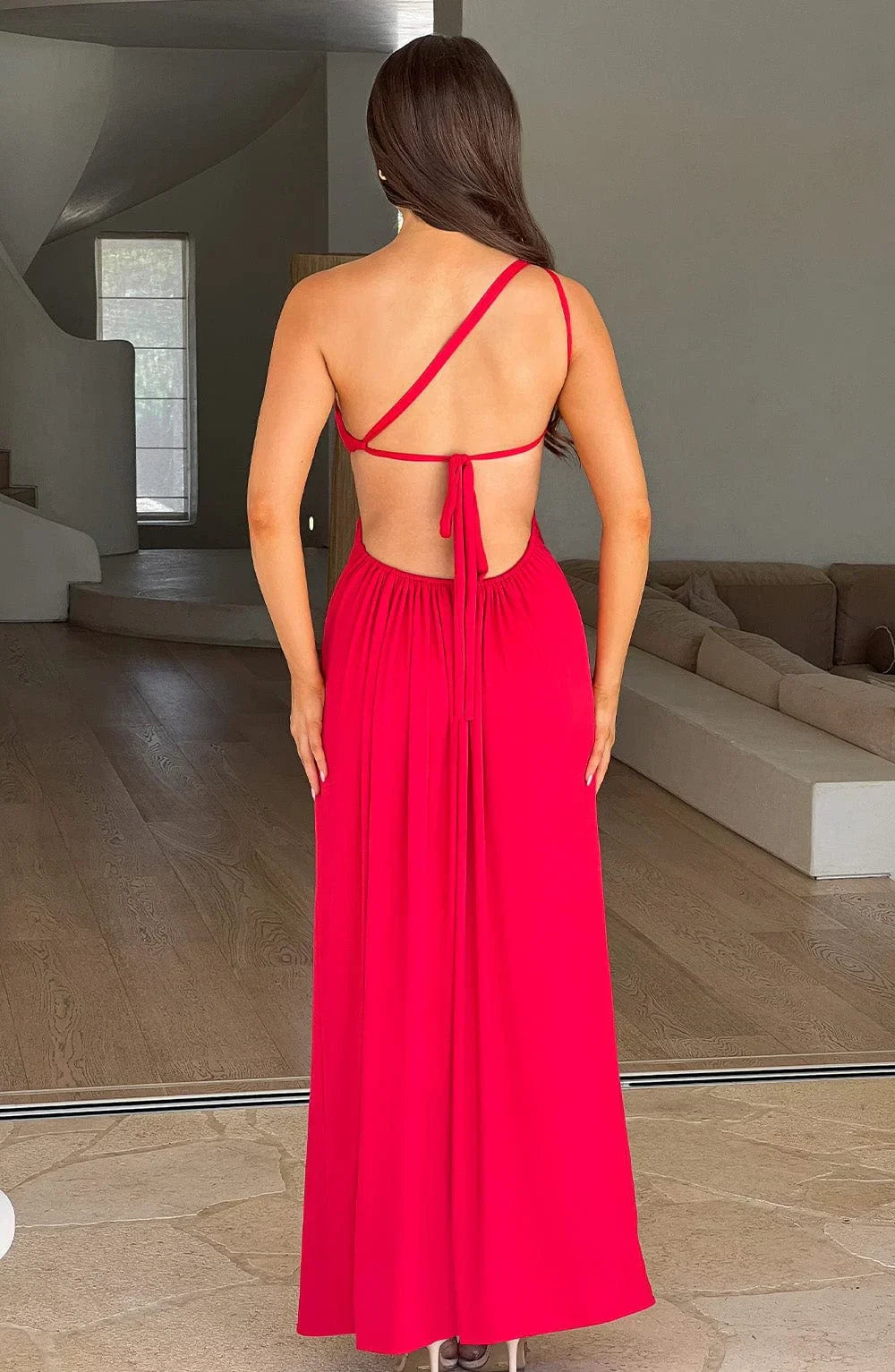 Fließendes elegantes Maxikleid mit entspannter Passform Für Frauen