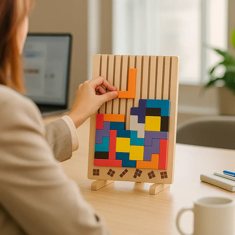 Holz-Tetris-Puzzlebrett – Der perfekte Brain-Break für Ihren Schreibtisch product image 3