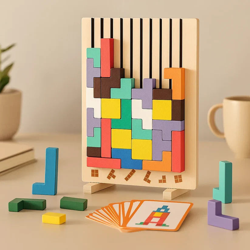Holz-Tetris-Puzzlebrett – Der perfekte Brain-Break für Ihren Schreibtisch product image 1