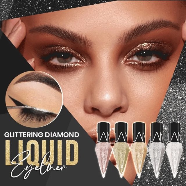 DiamondGlam™ – Flüssig-Eyeliner für präzise Linien & funkelnden Glamour [1 + 1 Gratis]