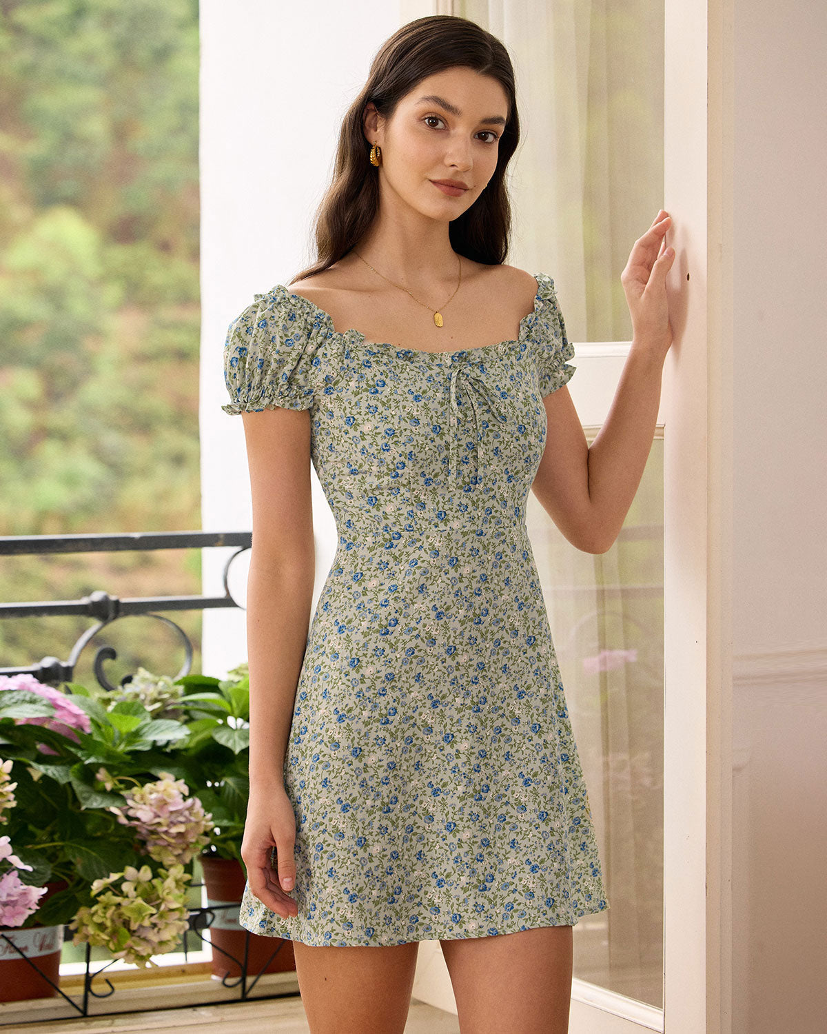 Frieda | Feminines Rüschenkleid Mini
