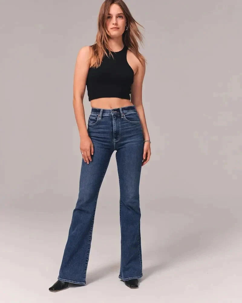 Figurformende Bootcut Jeans mit schmeichelnder Passform für Frauen