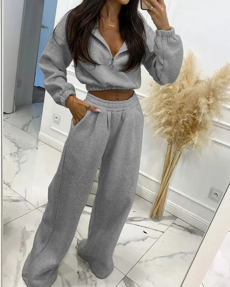 Feines Satin-Pyjama-Set mit Spitzenbesatz Für Frauen