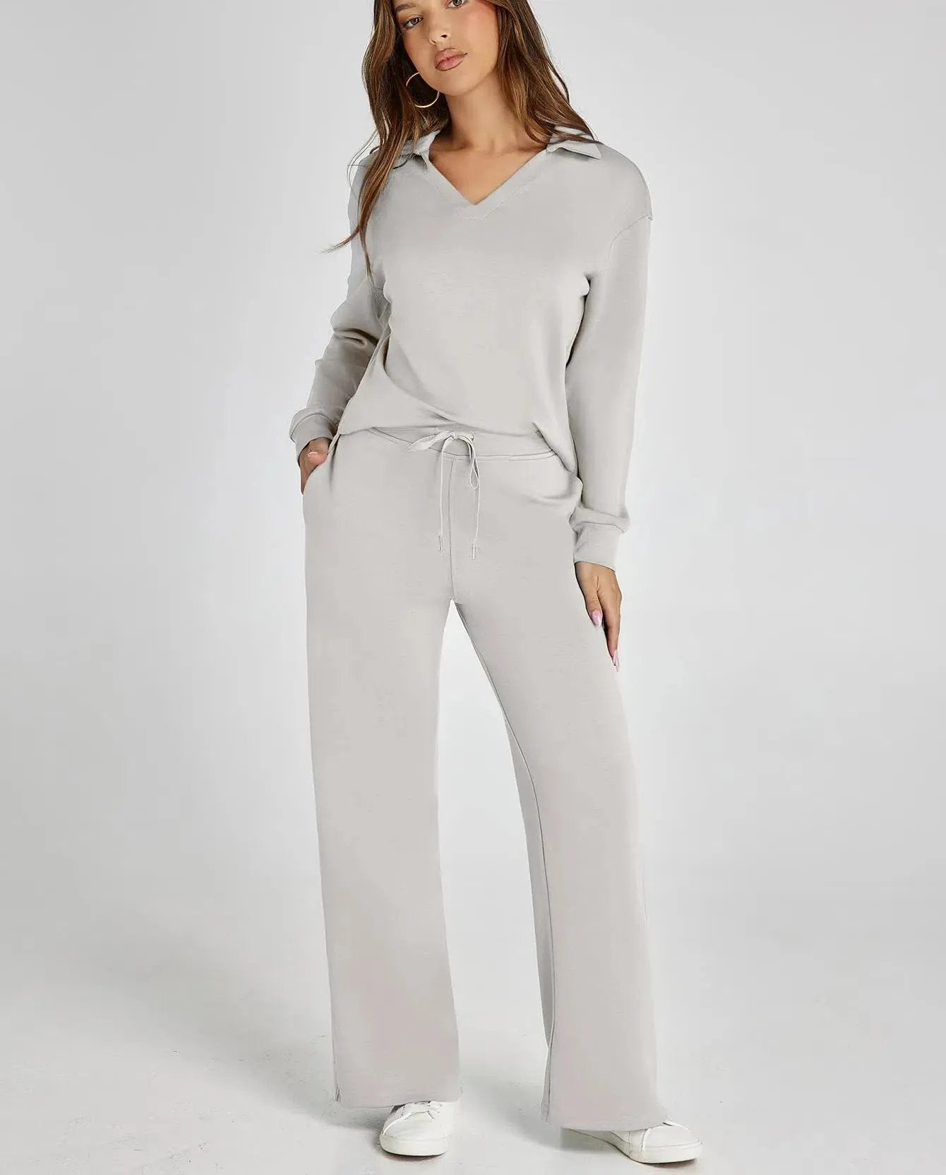 Damen Zweiteiler Set Langarm Hose Freizeit Outfit product image 26