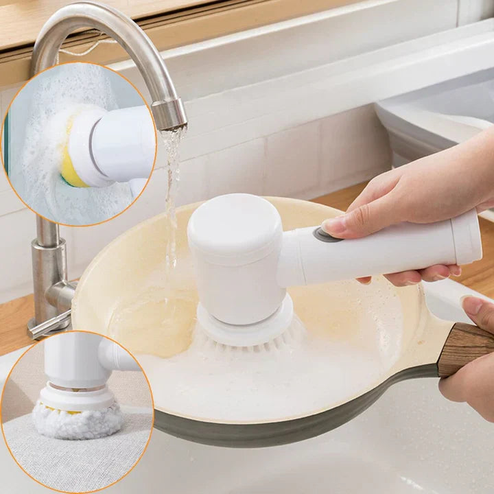 PowerScrub™ – Elektrische Reinigungsbürste für mühelose und gründliche Sauberkeit [50 % Rabatt]