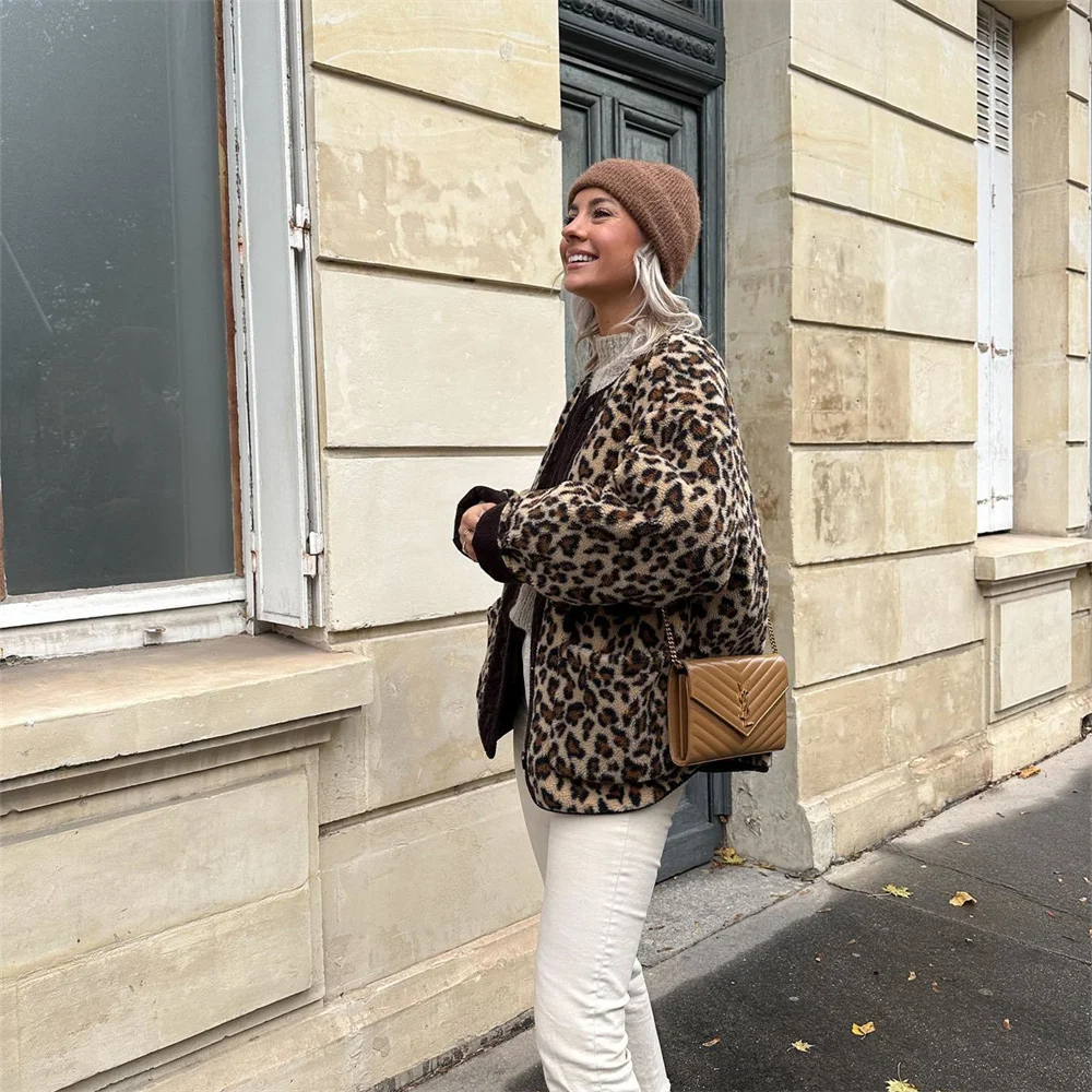 Axelle  | Frühlingsjacke mit Leopardenprint