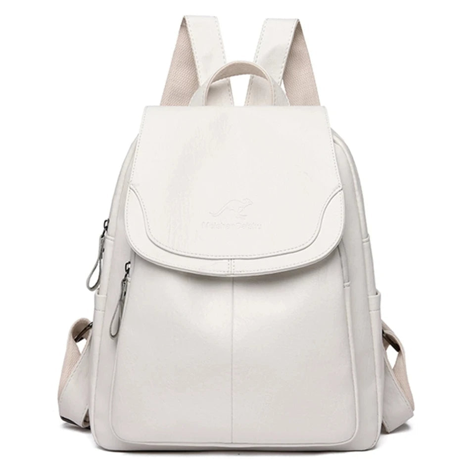Emorie | Diebstahlsicherer Leder-Rucksack