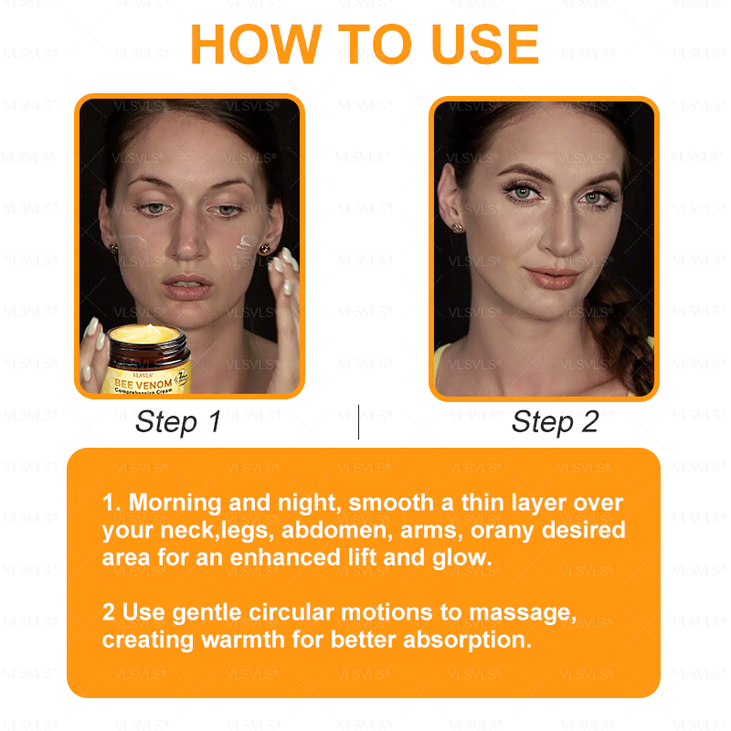 AgeGlow™ – Straffende Anti-Aging-Creme mit Bienengift-Peptiden [1 + 1 Gratis]
