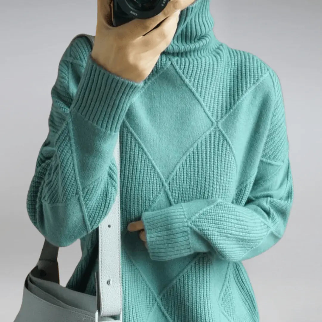 Warmer Rollkragenpullover für Damen