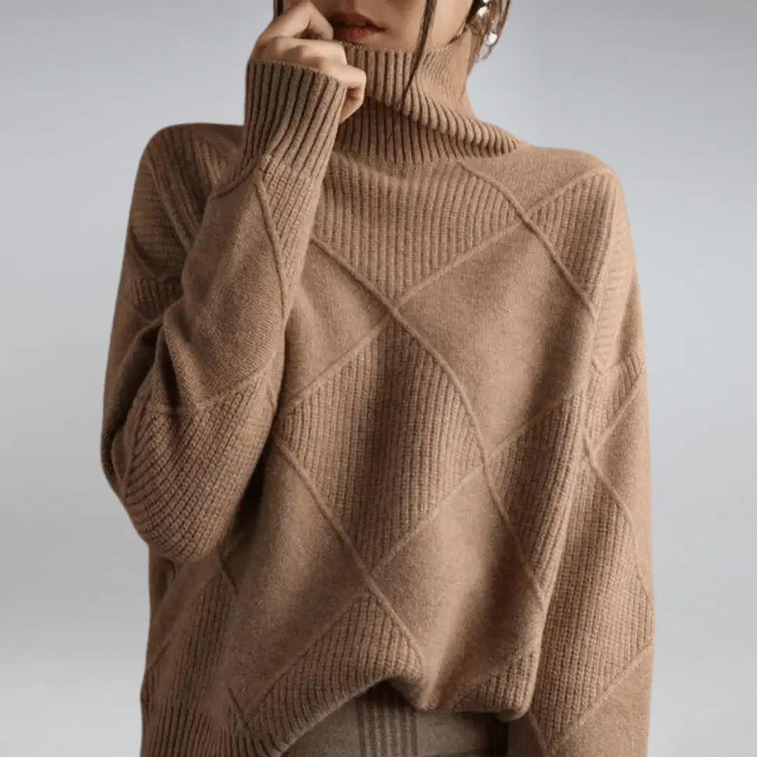 Warmer Rollkragenpullover für Damen