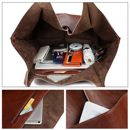 Seleneva | Vintage Leder Handtasche Damen