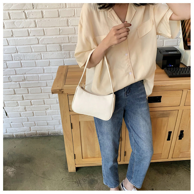 Lässige Mini Handtasche aus Kunstleder Für Damen