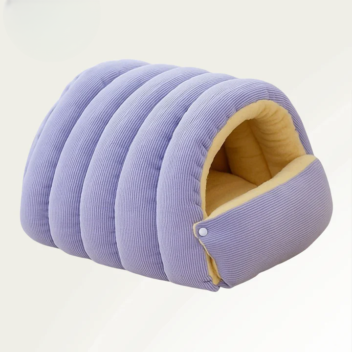 Haustierhöhle mit Plüschfutter – Warmes Kuschelbett für Katzen & Hunde product image 8