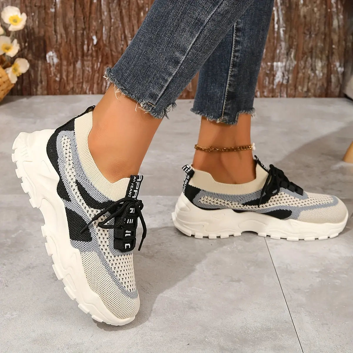 Atmungsaktive Mesh-Sneaker Für Frauen