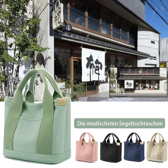 Neliah | Canvas-Handtasche mit großem Fassungsvermögen