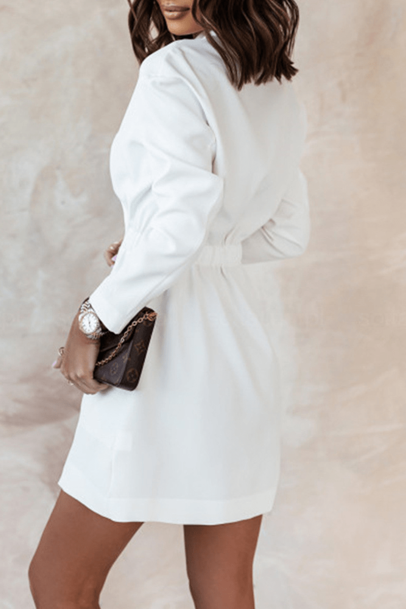 Blazerkleid Mit Großen Taschen Für Frauen