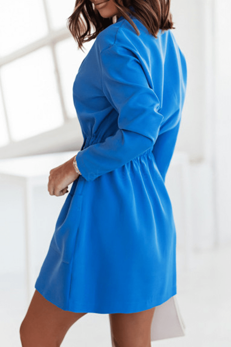 Blazerkleid Mit Großen Taschen Für Frauen