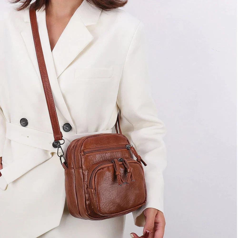 Heidie | Weiche Leder-Schultertasche