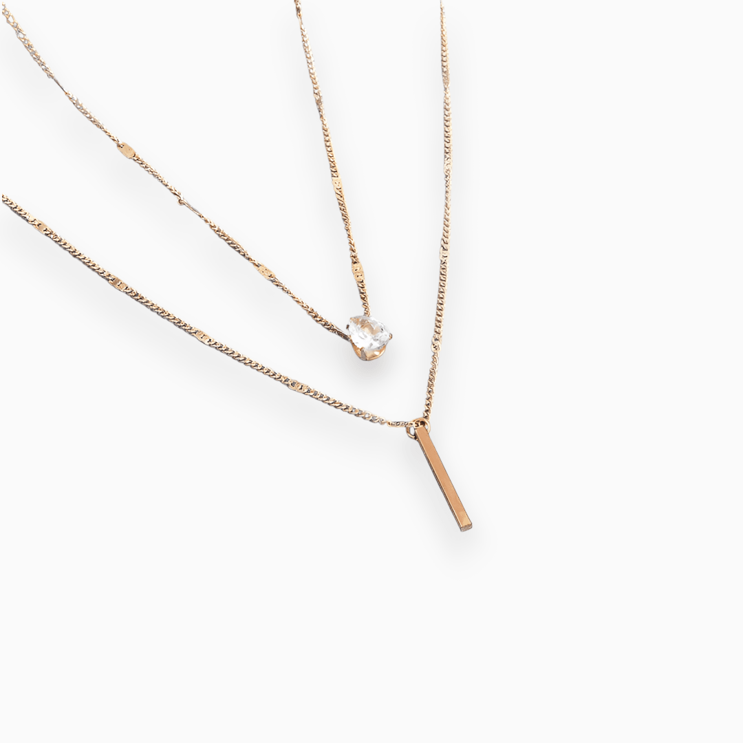 Strahlende Rasterkette mit elegantem Glanz für Damen