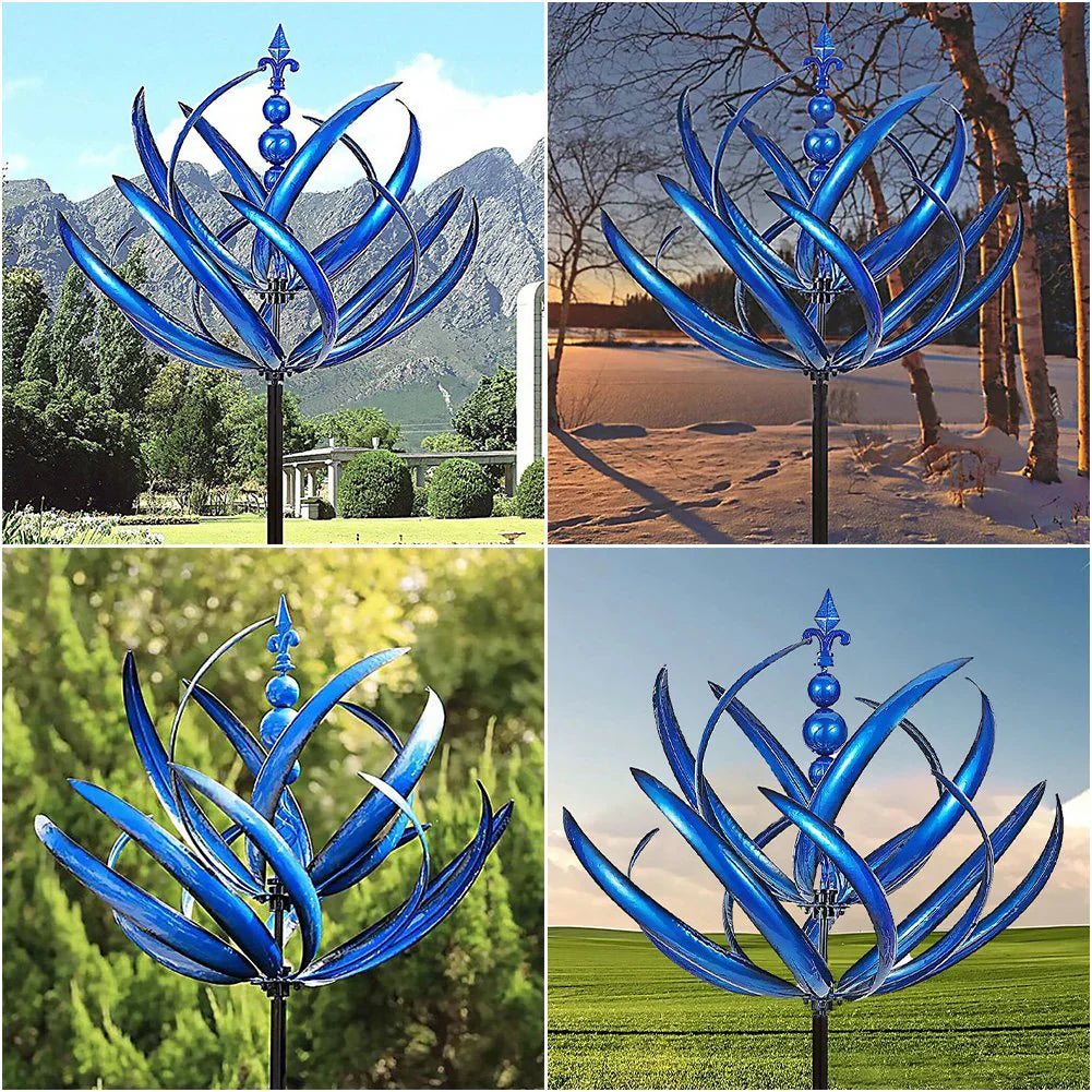 LotusTwist™ – Stilvolle Garten-Wetterfahne mit Lotusdesign [50% Rabatt]