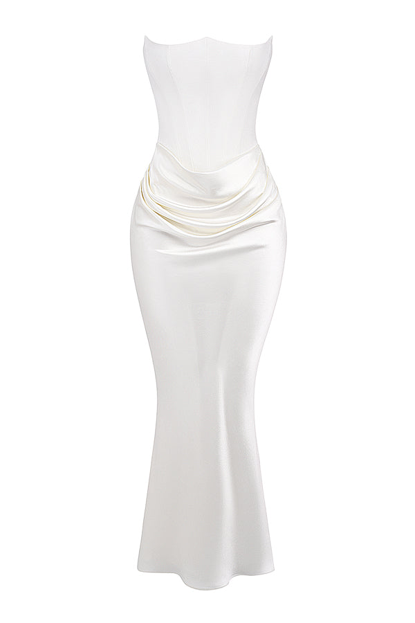 Avielle | Elegantes trägerloses Maxikleid