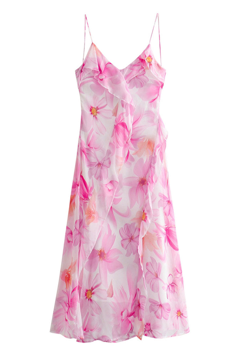 Elegantes Rüschenkleid mit Rückenausschnitt Für Frauen