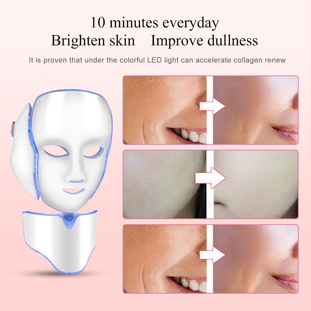TherapyMask™ – 7-Farben LED-Gesichtsmaske, kabellos & wiederaufladbar [50% Rabatt]