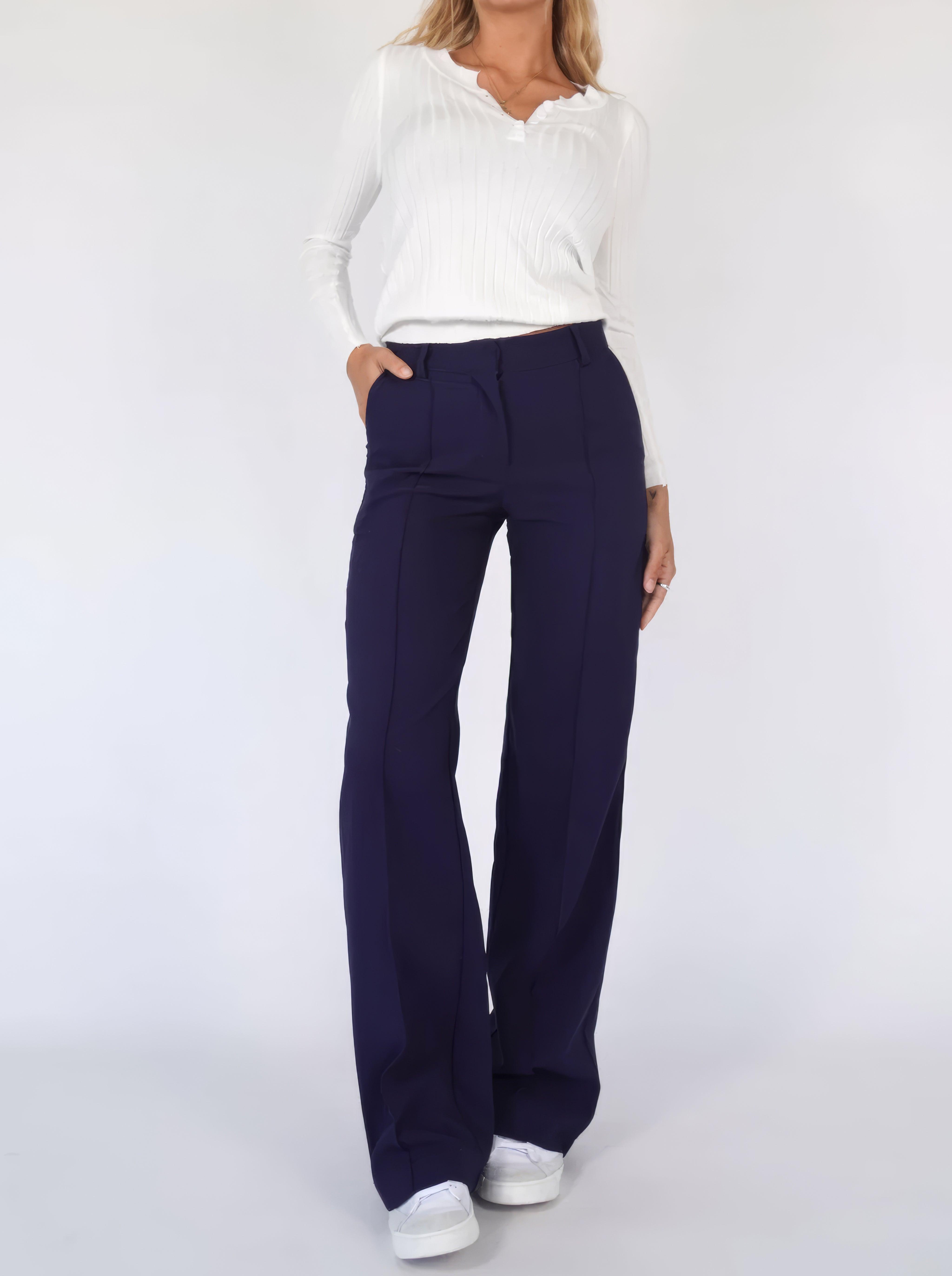 Erhöhte hochgeschnittene Hose mit mühelosem Stil für Damen
