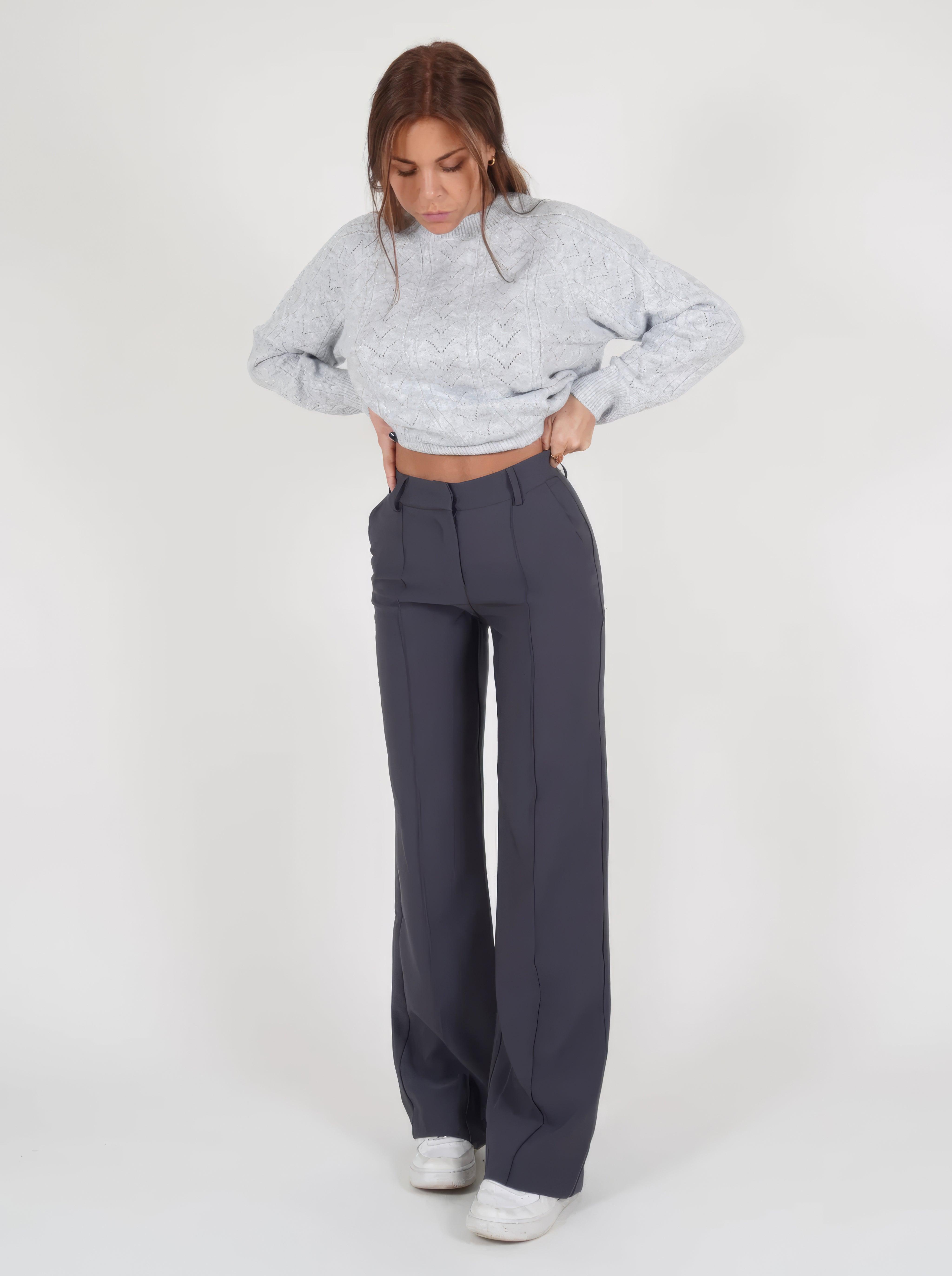 Erhöhte hochgeschnittene Hose mit mühelosem Stil für Damen