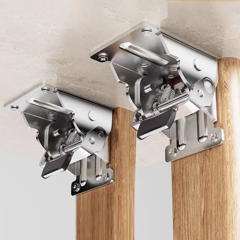 AngleClip™ – Klappscharnier mit Automatischer Verriegelung für Möbel & Türen [50% Rabatt]