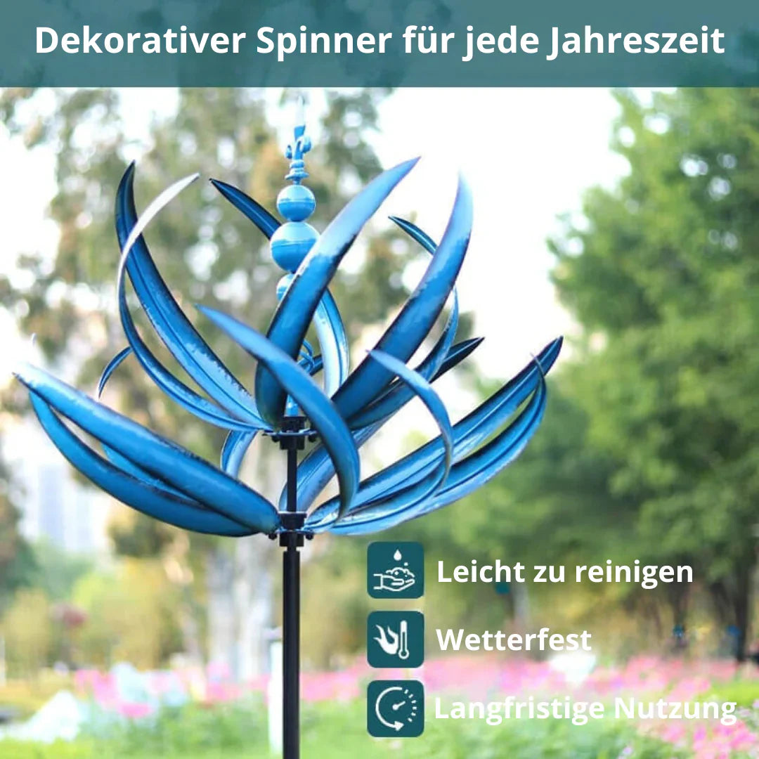 LotusTwist™ – Stilvolle Garten-Wetterfahne mit Lotusdesign [50% Rabatt]
