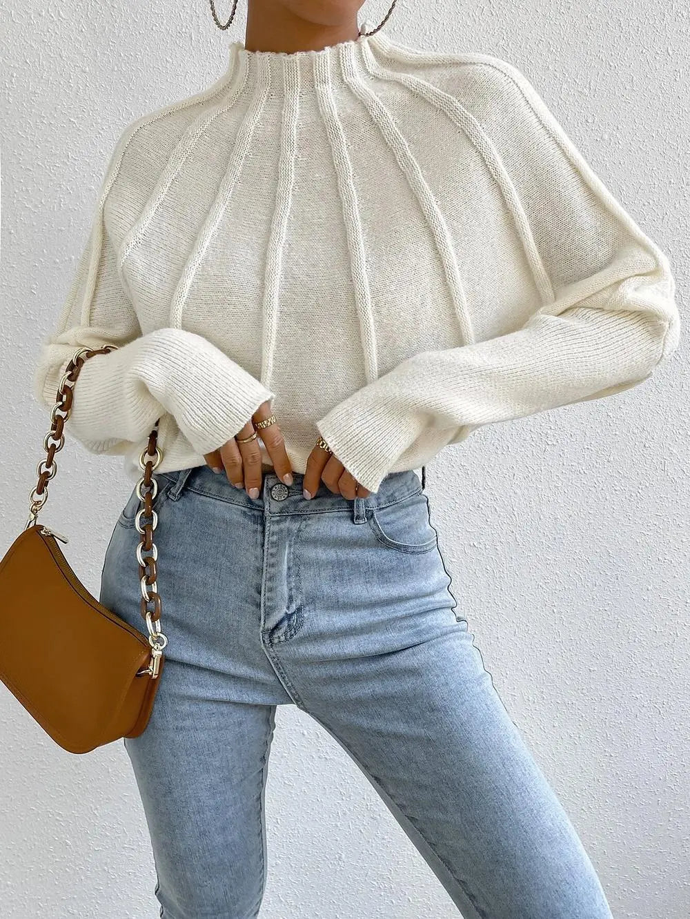 Schicker und Gemütlicher Strickpullover für Frauen