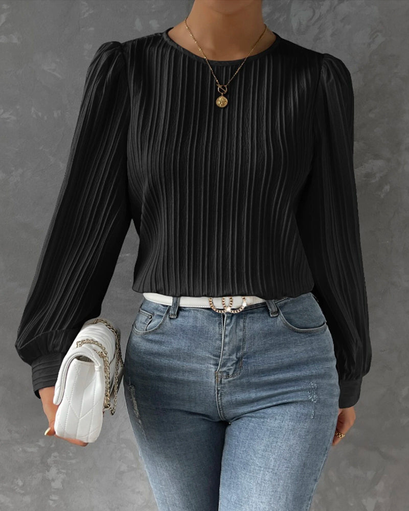 Shirt mit Rundhalsausschnitt und zeitloser Schlichtheit für Frauen