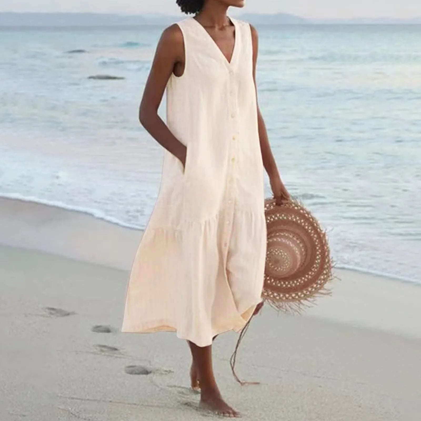 Fiorinda | Leichtes Sommerkleid aus Leinen