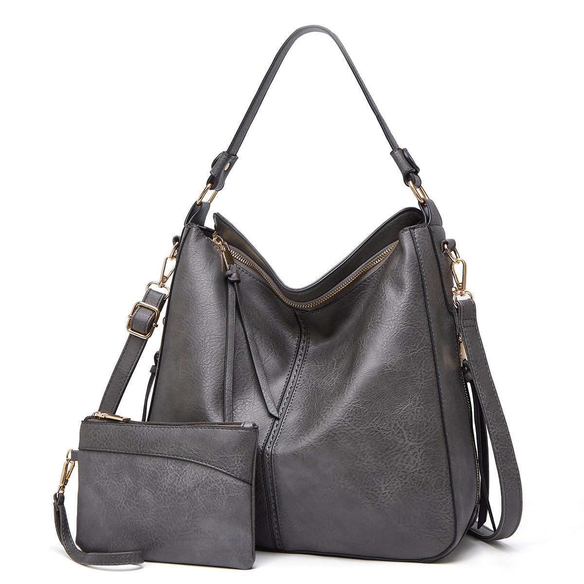 Tyra | Geräumige Lederhandtasche mit Seitentaschen