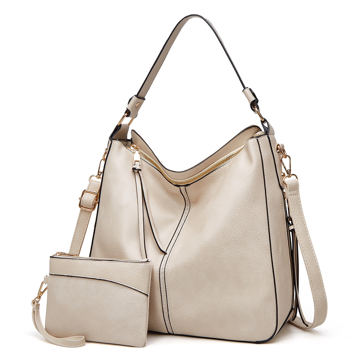 Tyra | Geräumige Lederhandtasche mit Seitentaschen