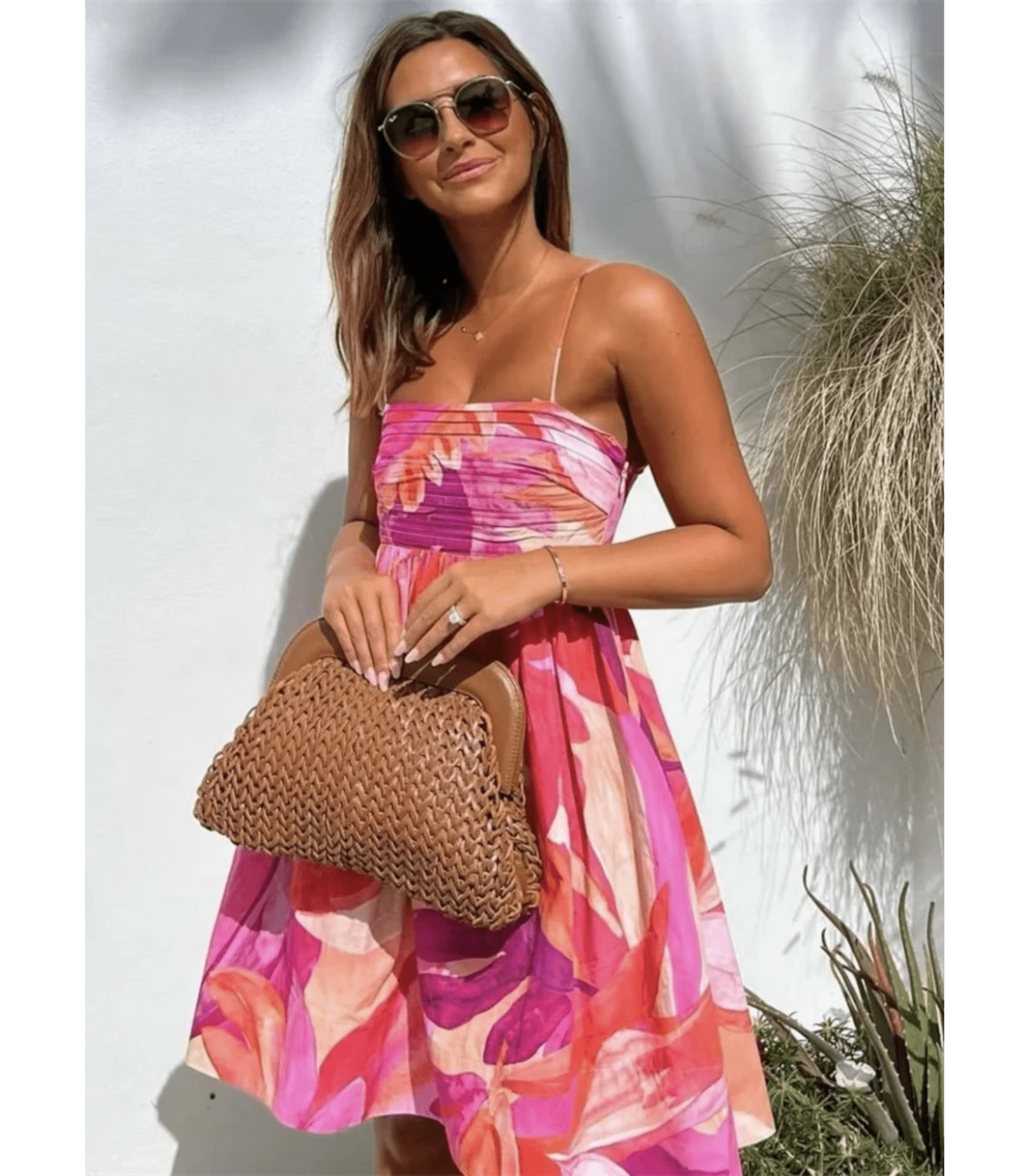 Sommerliches Neckholder Kleid mit Cut Outs für Frauen