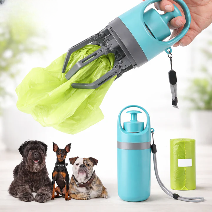 Hundekotgreifer mit integriertem Beutelspender – Berührungsfreie Reinigung product image 1