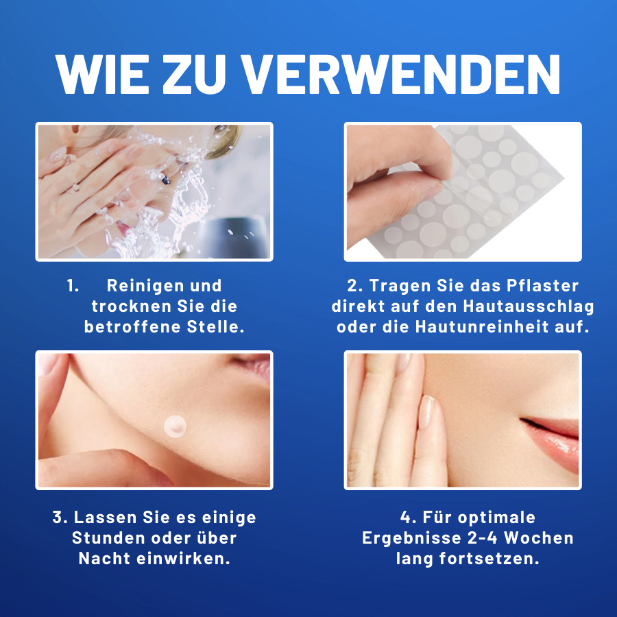SkinPatch™ – Schmerzfreie, nicht-invasive Behandlung für sichtbar klare, strahlend gesunde Haut [1 + 1 Gratis]