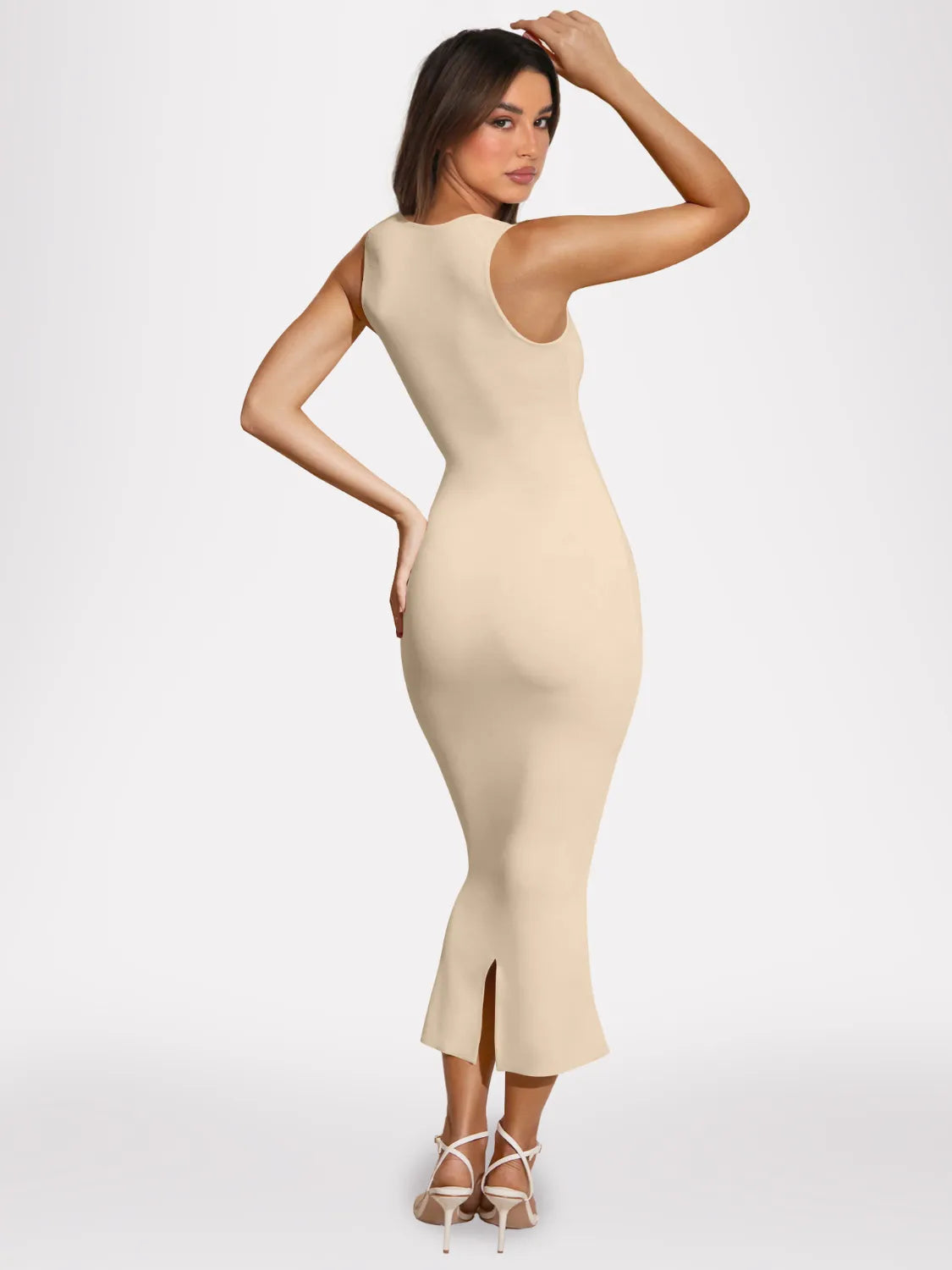 Gisette | Ärmelloses Maxikleid mit Rückenschlitz
