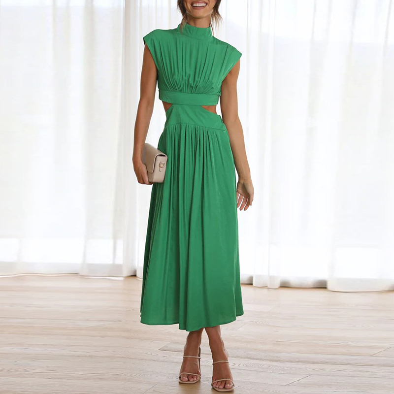 Delphina | Sommer Maxikleid mit Taillierung