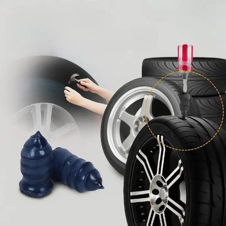 TireNail™ – Umfassendes Set zur schnellen Reparatur von häufigen Gummireifenpannen [20 + 20 Gratis]