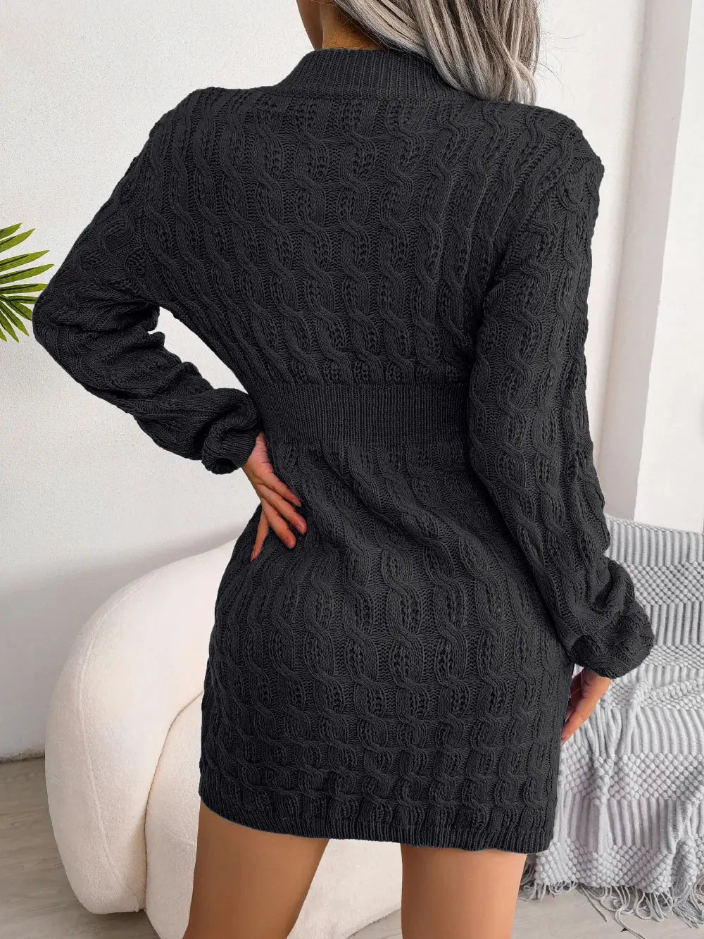 Lässiges Strickkleid Für Frauen