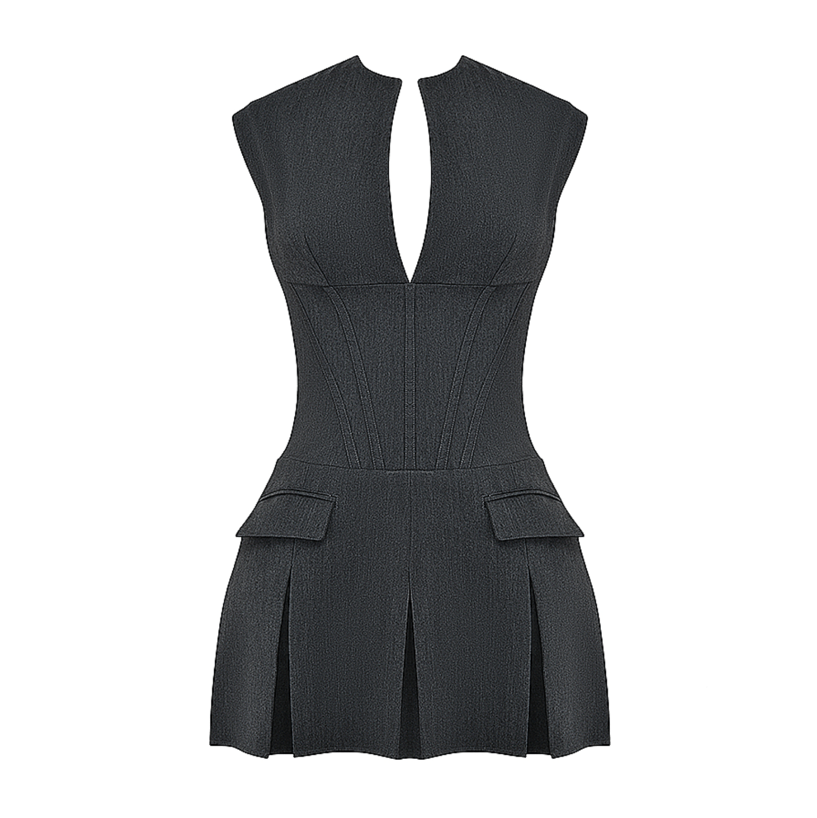 Schickes Minikleid Mit Korsett Und Faltenrock Für Frauen