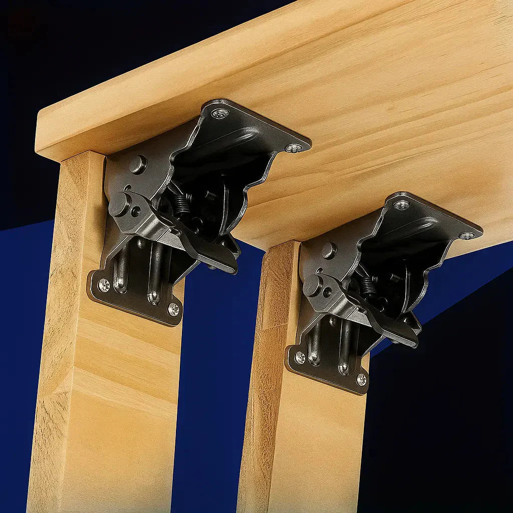 FoldClip™ – Faltbare Schwerlast-Winkelhalterungen mit Verriegelungsmechanismus [1 + 1 Gratis]