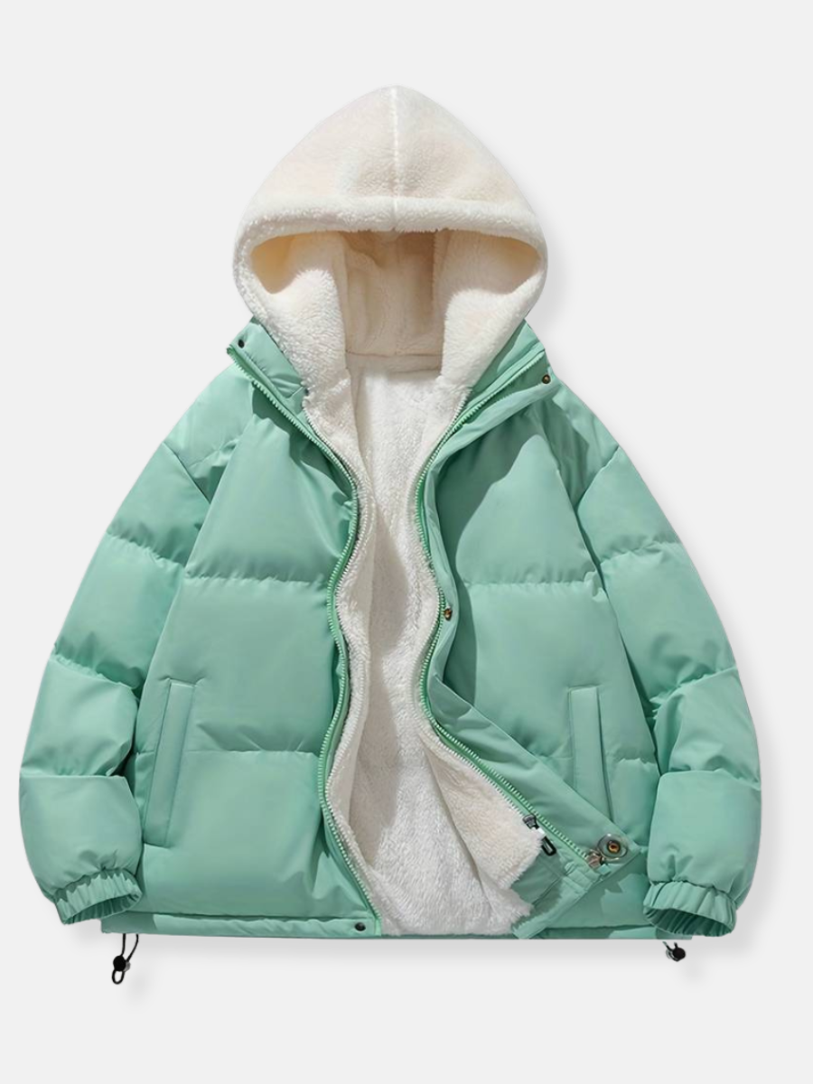 Marleisha | Warme Reißverschluss-Winterjacke