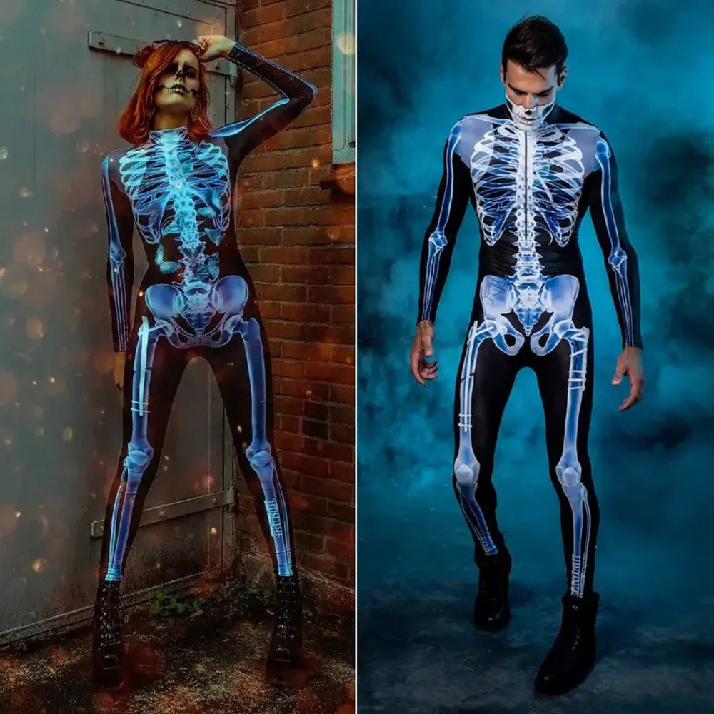 SkullSuit™ – Röntgen-Skelett-Kostüm Halloween Party [50% Rabatt]