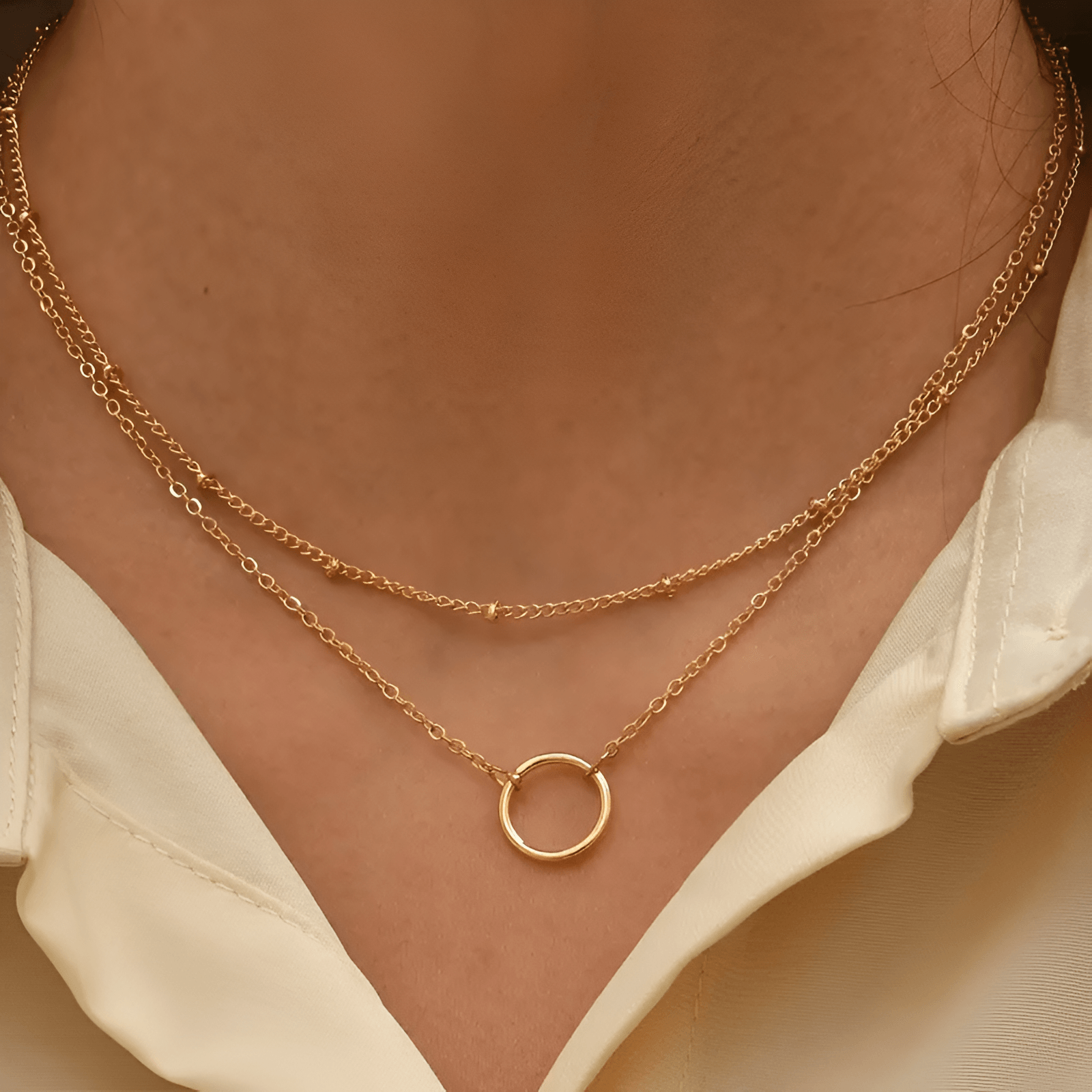 Himmlische anmutige Kette mit elegantem Design für Damen