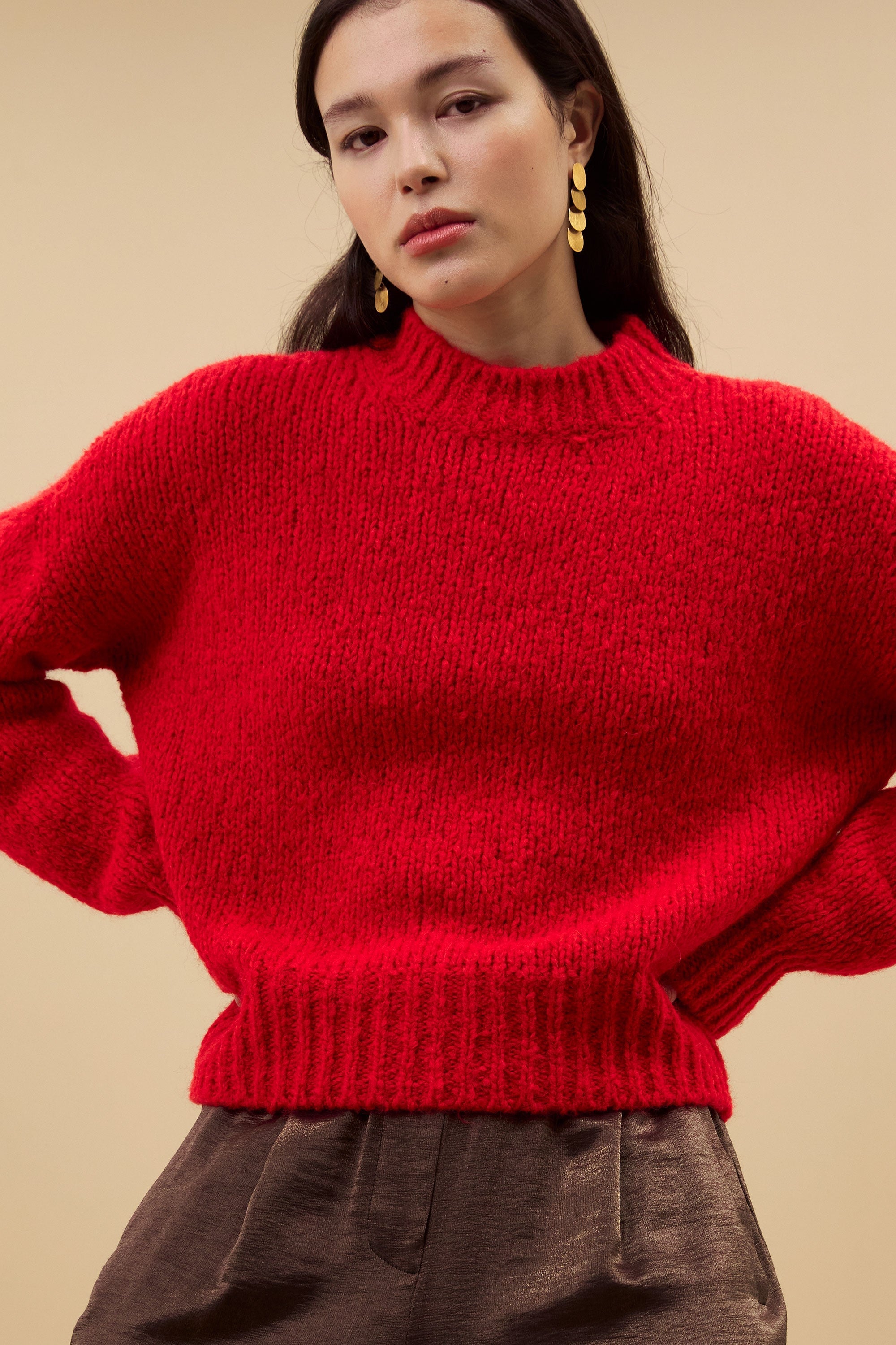 Mairen | Weicher Grobstrick-Pullover Damen